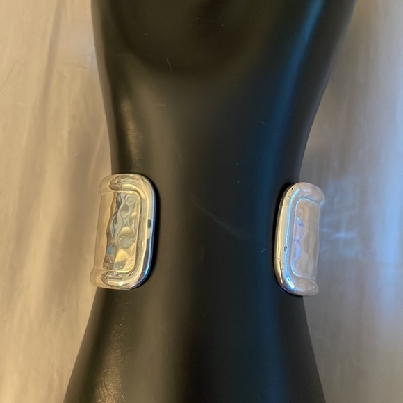 Silvertone RUSTIC CUFF Monogram “K” Bracelet - Picture 5 of 6